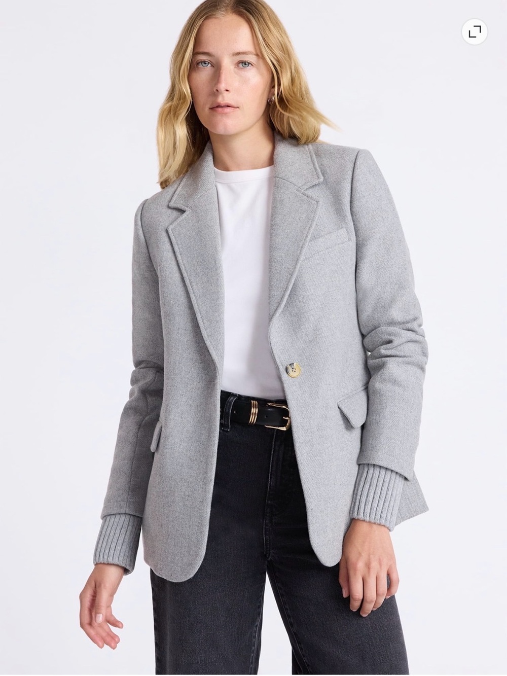 NWT Womens’ Grey Tailored Blazer Coat - Picture 2 of 9